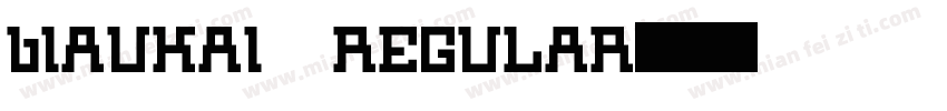bIAUKAI REGULAR字体转换